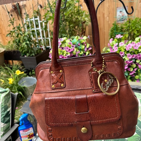 Coach Handbags - Coach Vintage 65th Bleeker Legacy Thompson Bag Vachetta Leather RARE 11373